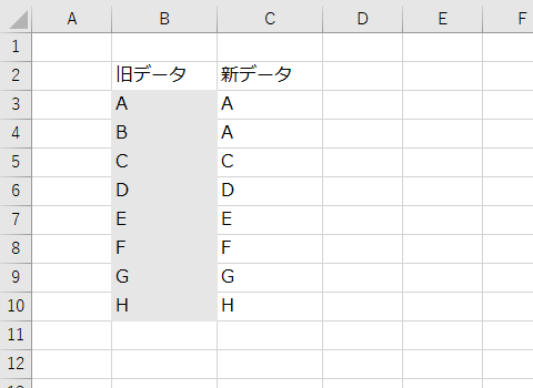 Excel仕事術 セルを比較して異なる部分を塗りつぶす方法